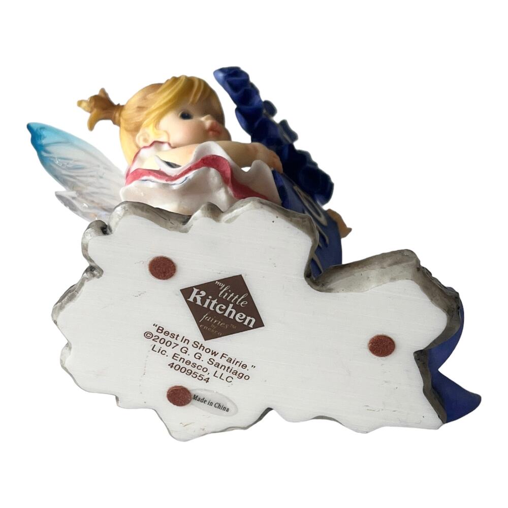 VTG My Little Kitchen Fairies BEST IN SHOW FAIRIE #1 Blue Ribbon Winner Figurine - Picture 5 of 6